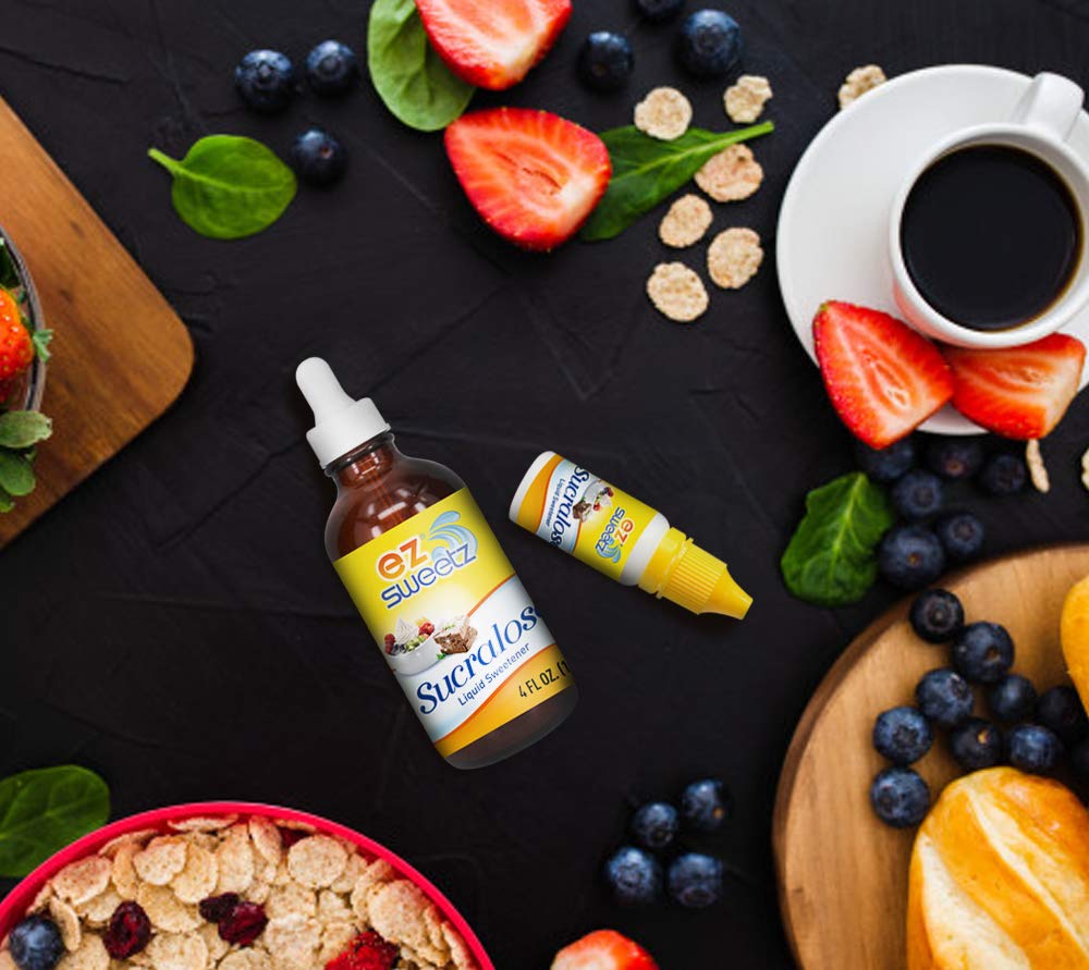 EZ-Sweetz travel-size bottle ideal for on-the-go sweetening.