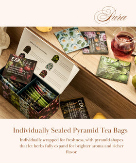 EZR LEAF Lemongrass Herbal Tea bag ready for soothing steep