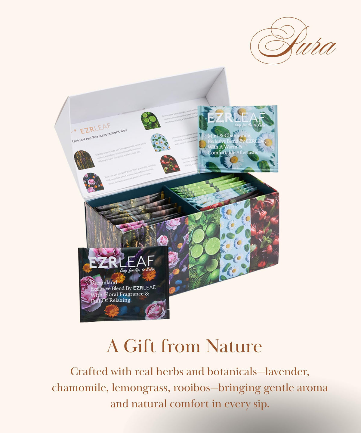 EZR LEAF Roselle herbal tea berry hibiscus cup delivering bright, tart flavors