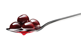 Fabbri Amarena cherries in syrup topping gelato for a striking finish.