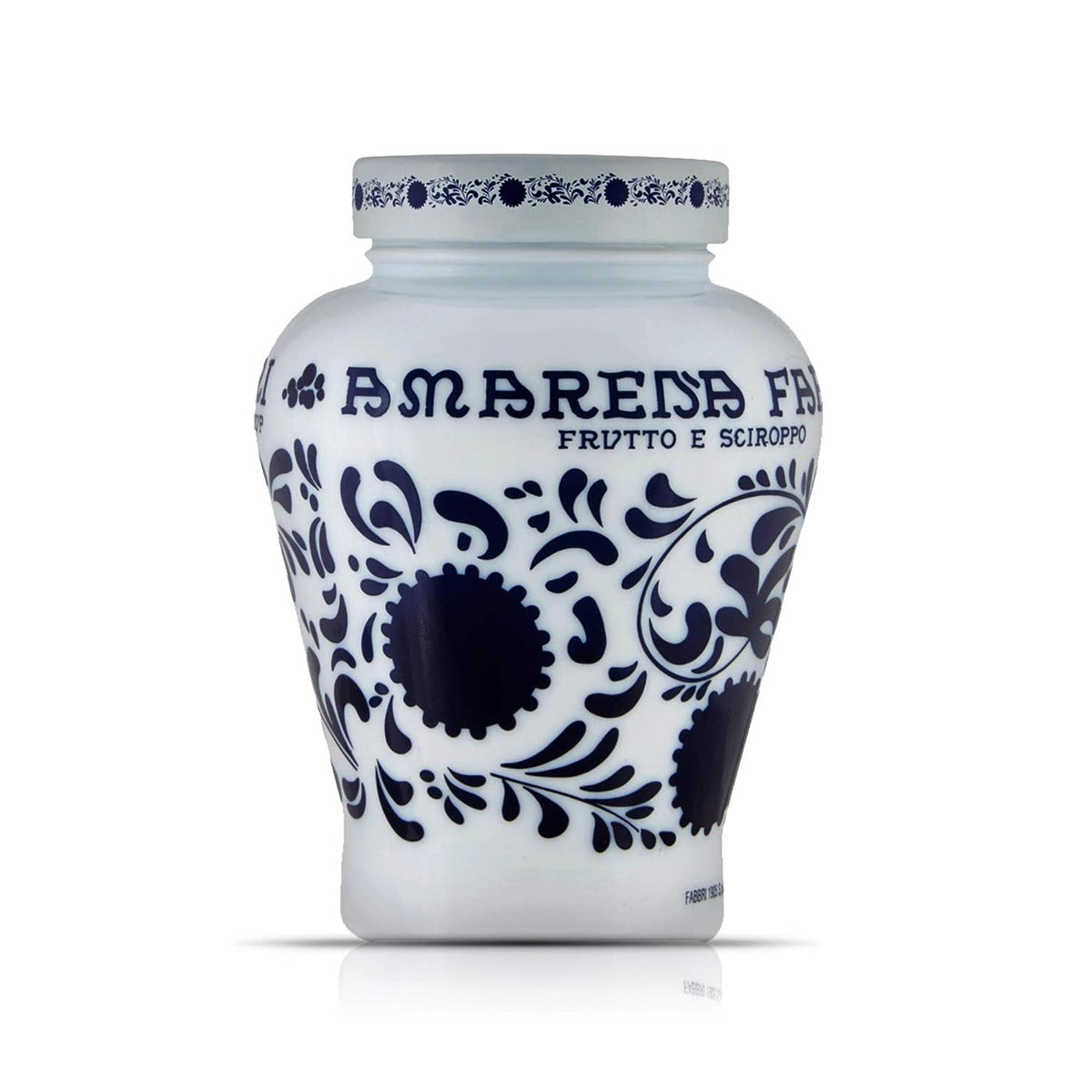 Fabbri Amarena cherries in syrup jar front for elegant Italian garnish