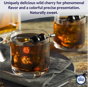 Fabbri Amarena Wild Cherries in Syrup 21 ounce jar ready to enjoy.