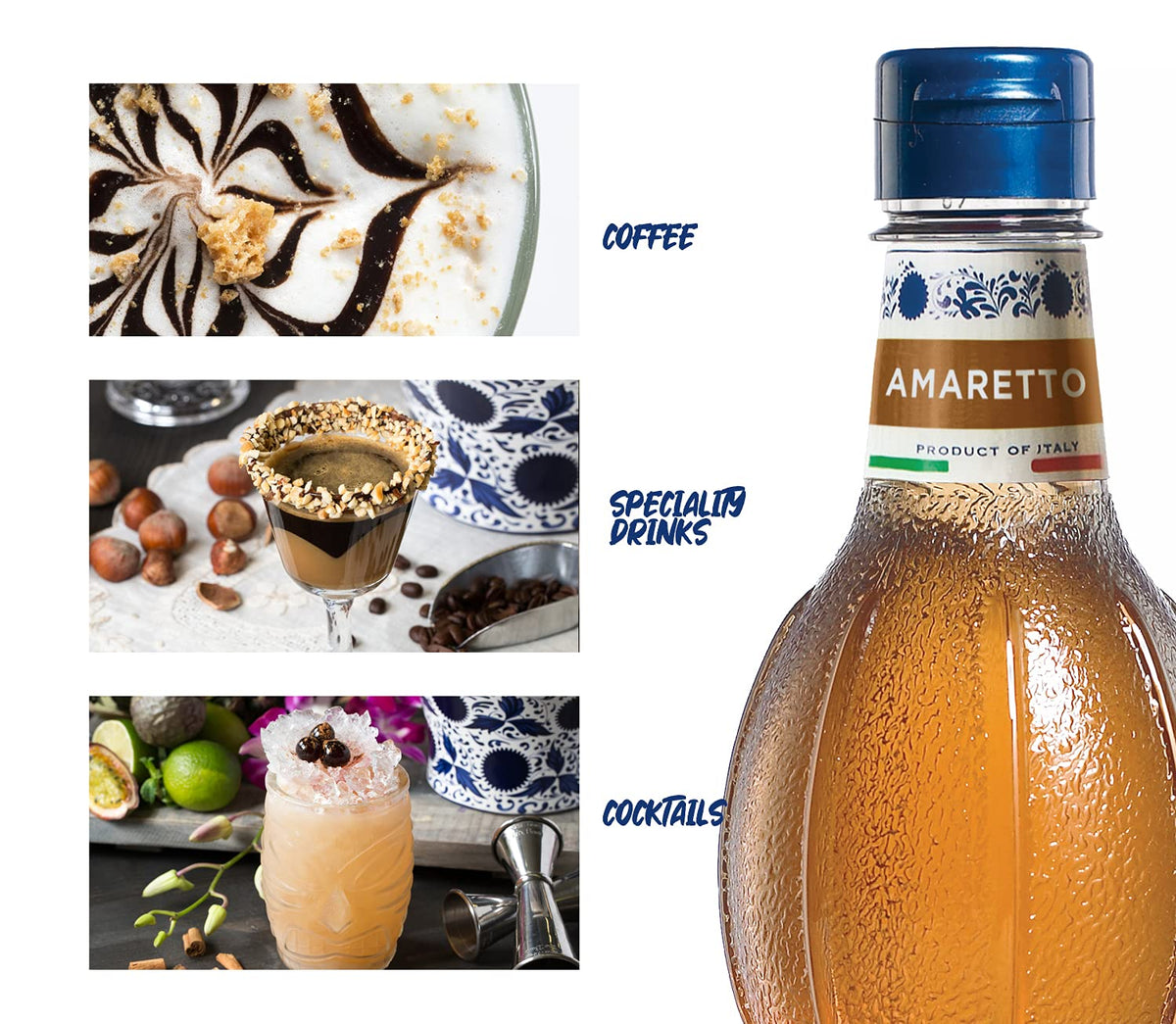 Fabbri Amaretto syrup pairs with desserts for flavor boost