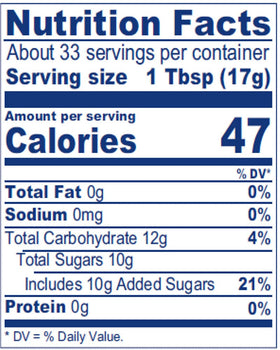 Packaging closeup of Fabbri Ginger with Syrup, all-natural ingredients.