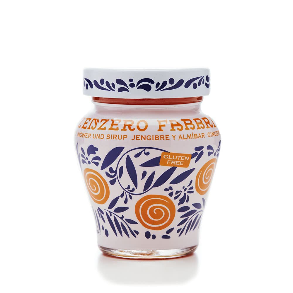 Fabbri Ginger with Syrup bottle shown for versatile desserts and cocktails.