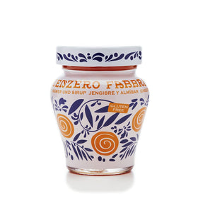 Fabbri Ginger with Syrup bottle shown for versatile desserts and cocktails.