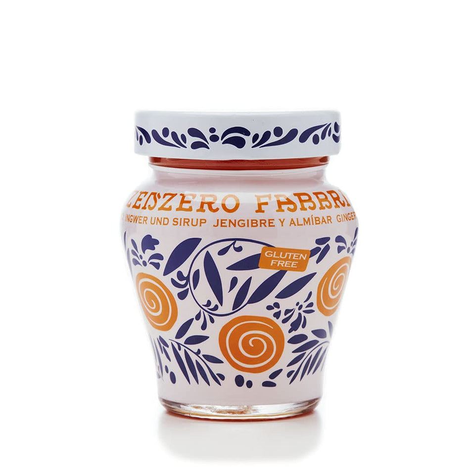 Fabbri Ginger with Syrup bottle shown for versatile desserts and cocktails.