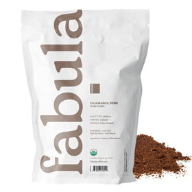 Fabula ground coffee medium roast bag, ready for fresh, smooth cups at home.
