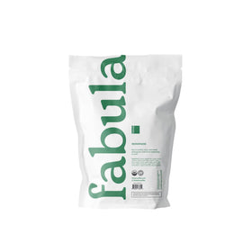 Fabula Menopause Tea sachets close-up highlighting biodegradable packaging for sustainability.