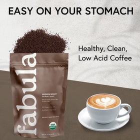Fabula Peru origin beans from high altitude deliver defined flavors.