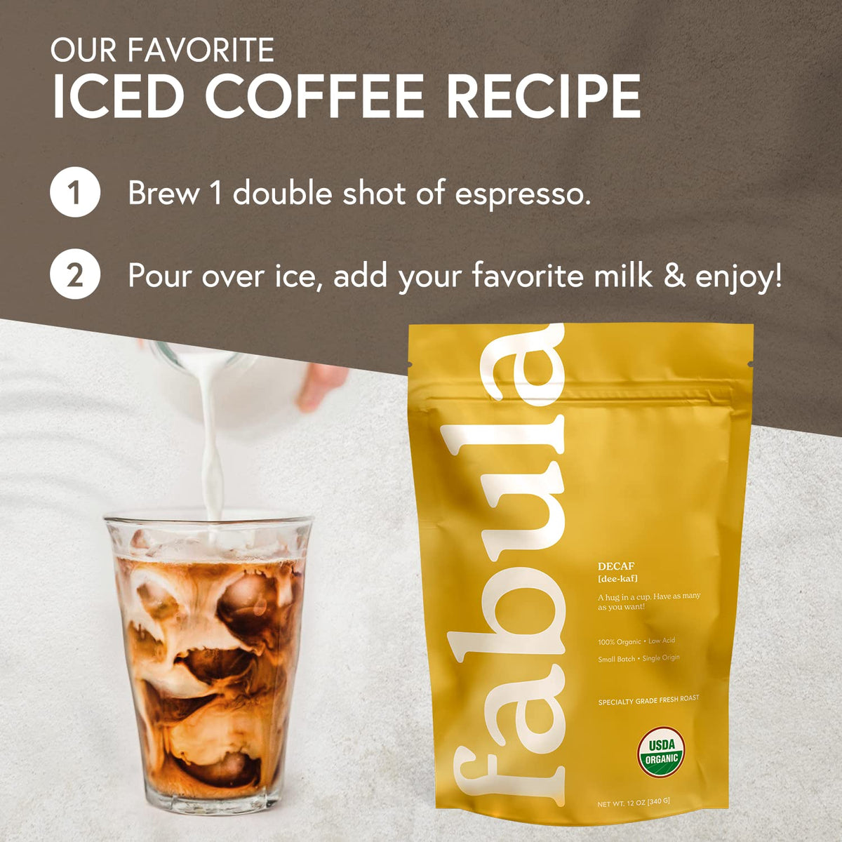 Fabula single-origin beans grown at high altitude for rich aroma.