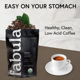 Fabula single-origin packaging preserves freshness for immediate grind and brew.