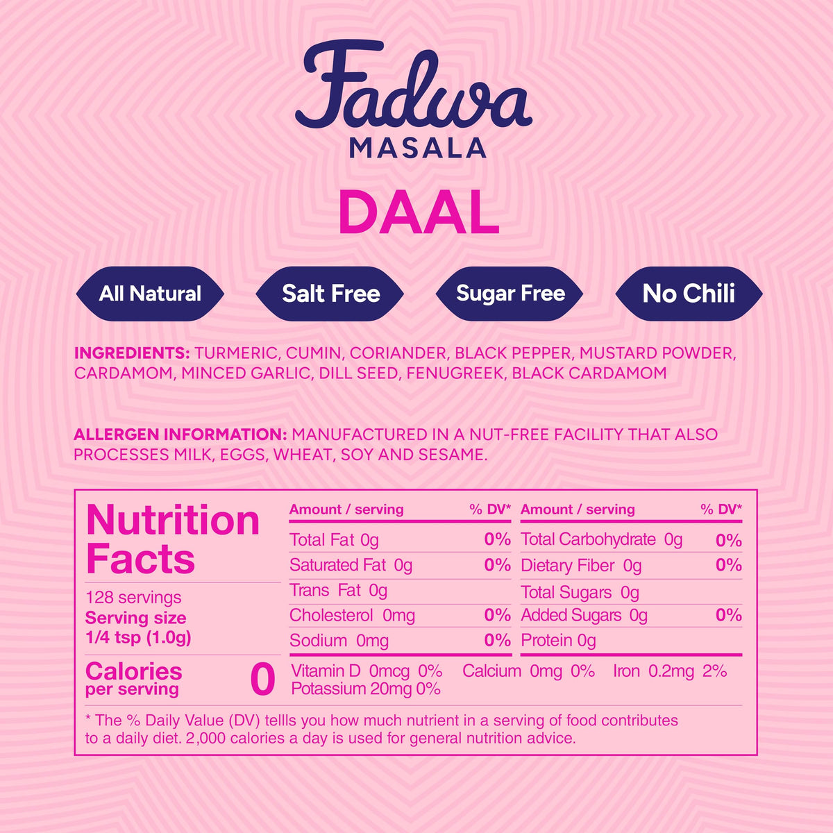 Fadwa Masala Daal Spice Mix in a cooking bowl ready for curry
