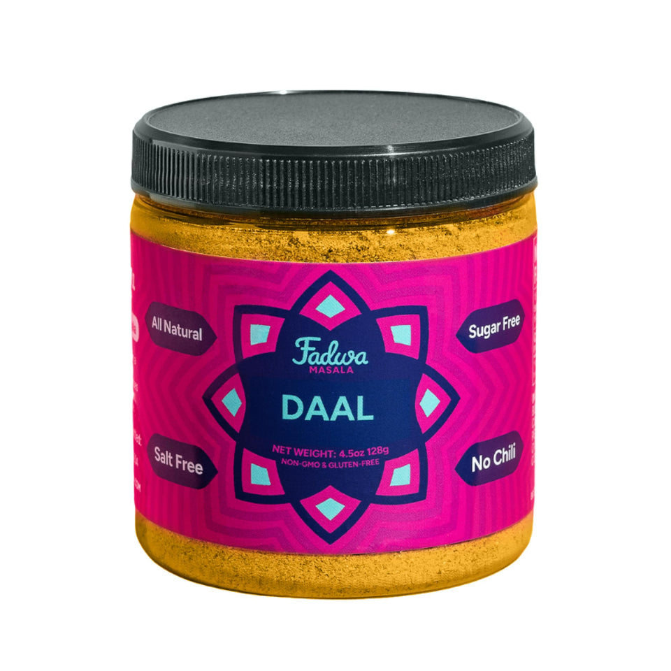 Fadwa Masala Daal Spice Mix jar front view for authentic desi flavor at home