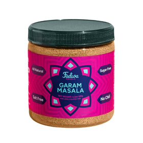 Fadwa Masala garam masala jar close-up for authentic desi flavor