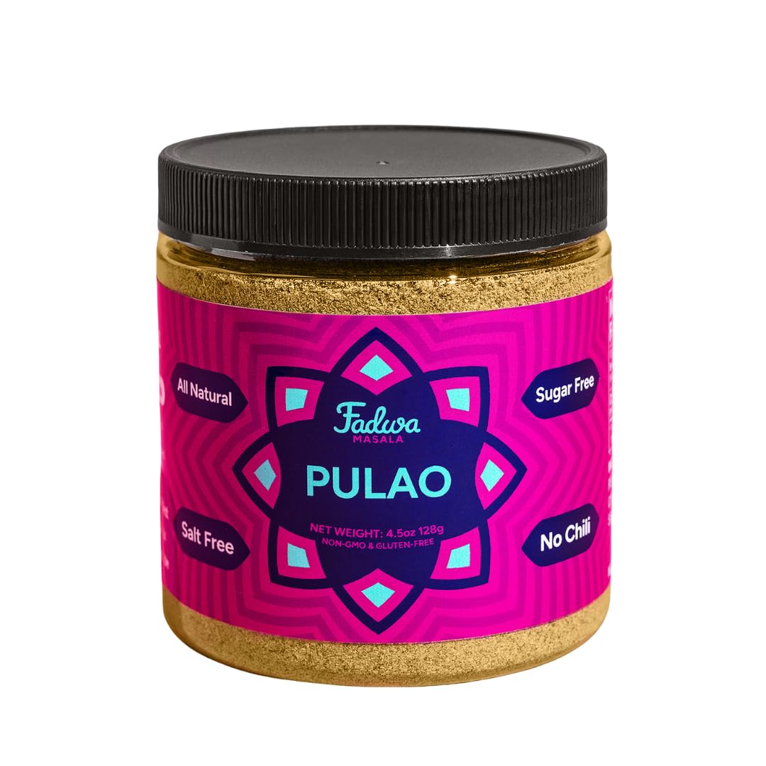 Fadwa Masala Pulao Spice Mix bottle front view, authentic home cooking