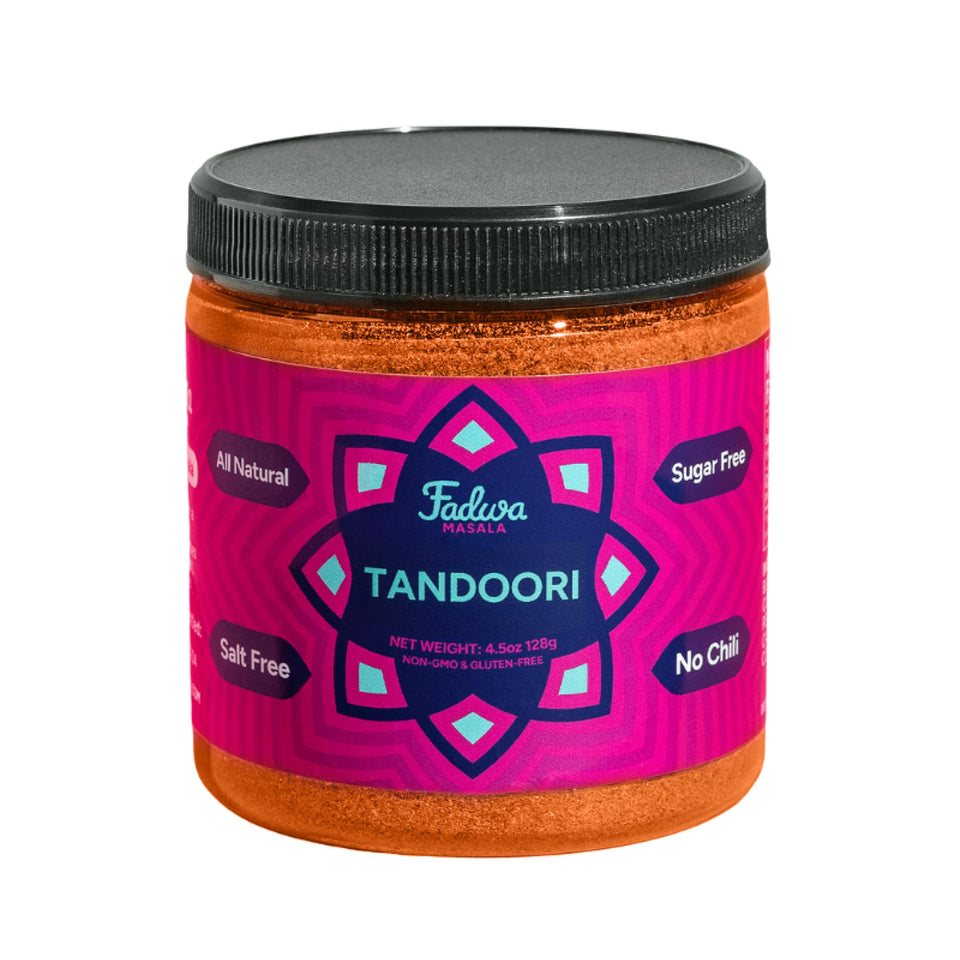 Fadwa Masala Tandoori Spice jar front view highlighting authentic flavor potential