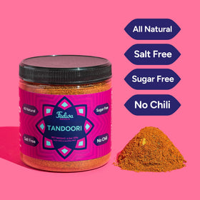 Fadwa Masala Tandoori label close-up showing all-natural ingredients