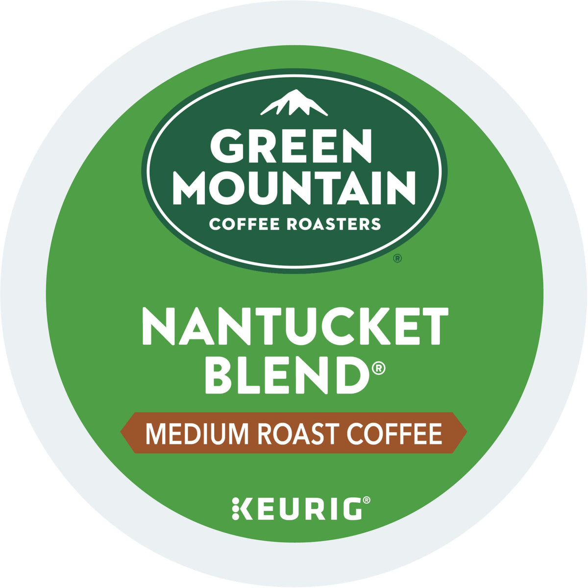 Fair Trade and Kosher certification logos on Nantucket Blend packaging.