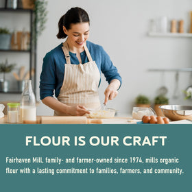 Fairhaven Mill Barley Flour bread loaf with porous crumb from barley flour blend