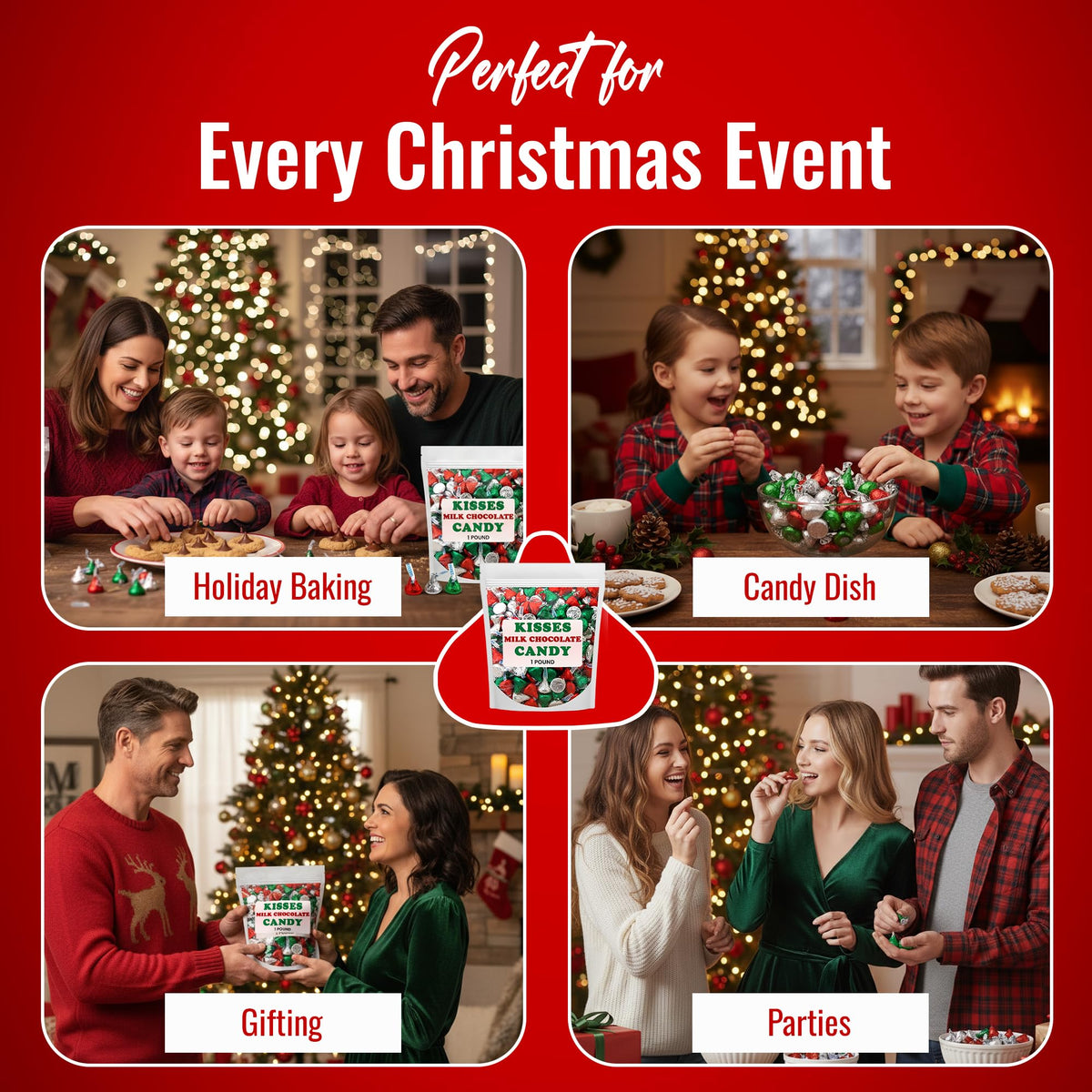 Faithful Flavours Kisses holiday color-pack for large gatherings