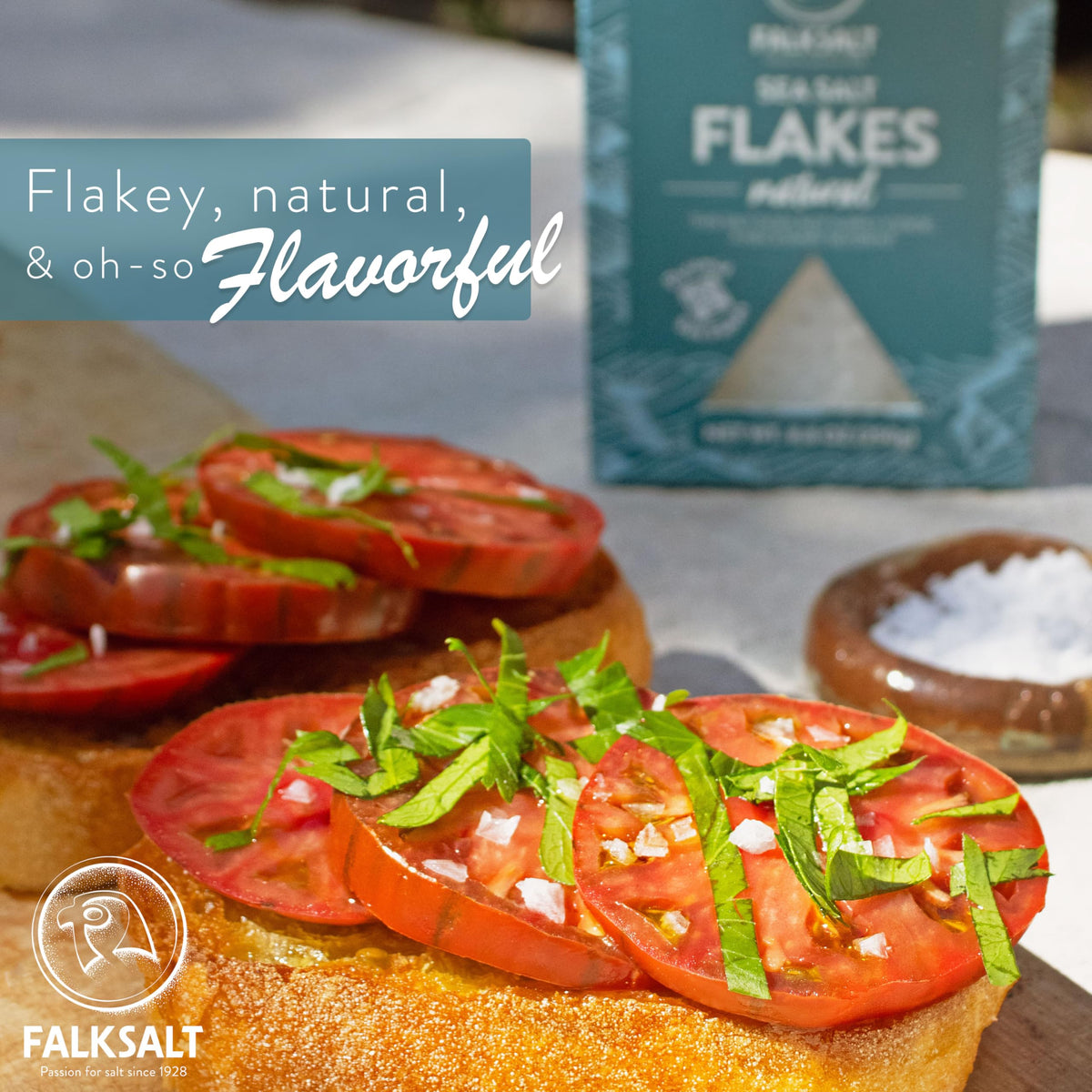Falksalt artisan harvest, pyramid flakes highlight refined finishing performance in meals.