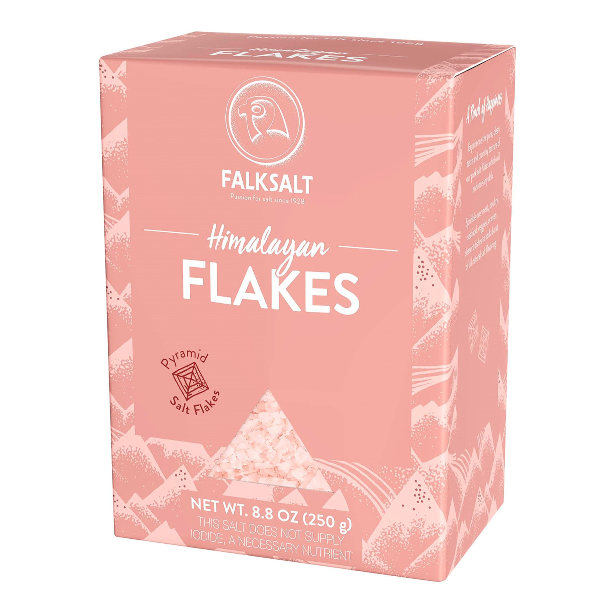 Falksalt Pink Himalayan Salt Flakes – Handcrafted, Kosher, All-Natural ...