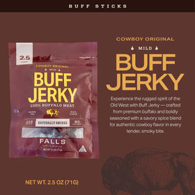 Falls Family Ranches spice blend emphasizes robust Cowboy flavor for on-the-go meals.