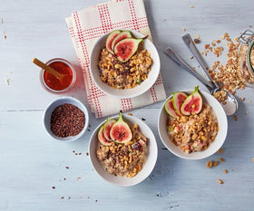 Ready-to-eat Familia Bircher Müesli morning bowl.