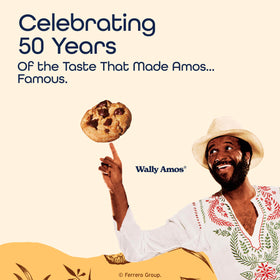 USA-baked Famous Amos cookies displayed for a timeless snack moment.