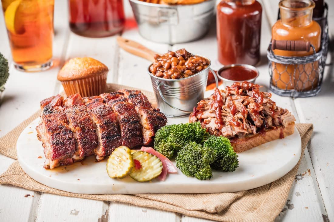 Famous Dave's Georgia Mustard BBQ Sauce 2-pack sauce-dispense, rich glaze and dipping options.