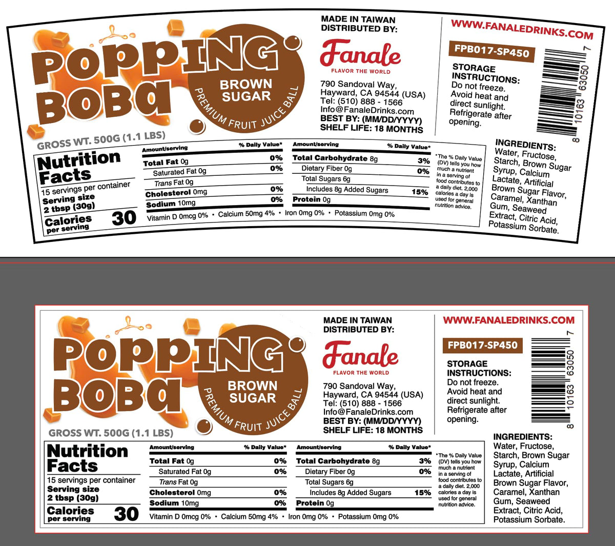 Fanale Brown Sugar Popping Boba Pearls culinary use ideas for at home desserts