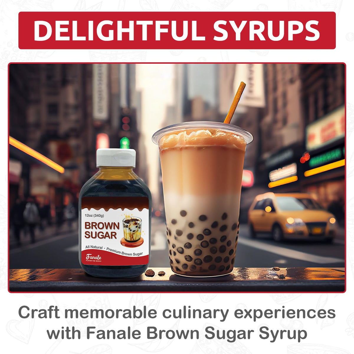 Brown sugar syrup used in baking and toppings for desserts