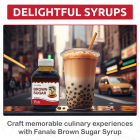 Brown sugar syrup used in baking and toppings for desserts