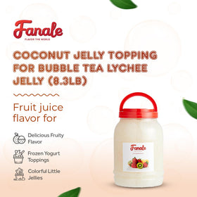 Fanale Coconut Jelly Bear shape provides playful texture for desserts and beverages