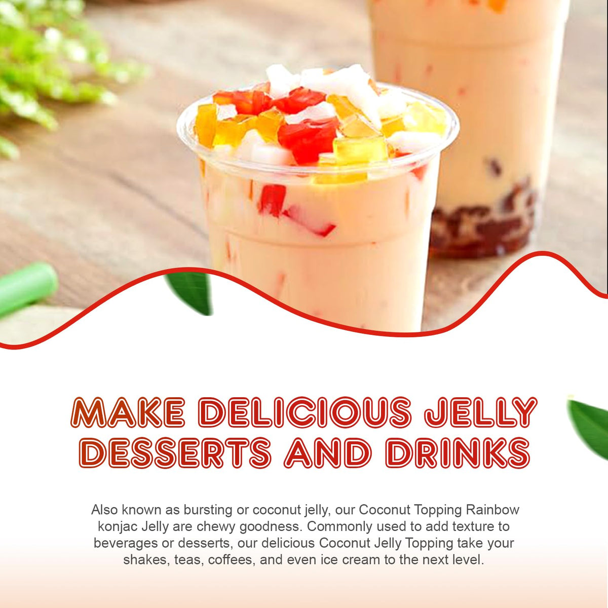 Fanale jelly uses inner coconut meat for fiber and natural flavors.