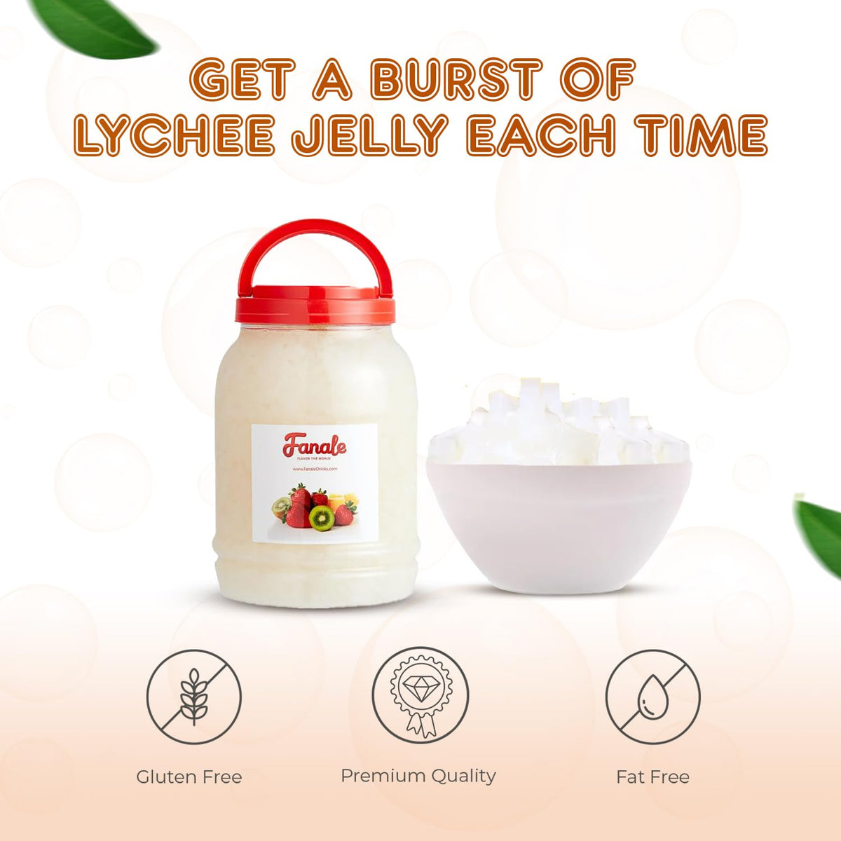 Fanale Coconut Jelly Star shape brings a fun flair to beverages and treats