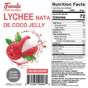 Fanale Coconut Jelly Topping boba tea pearls provide chewy contrast
