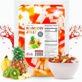 Fanale Coconut Jelly Topping for Bubble Tea pour showcases rich texture and berry-inspired flavor options.