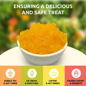 Fanale jelly topping on tropical puddings and desserts
