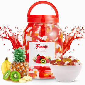 Fanale coconut jelly topping package label, perfect for bubble tea and desserts