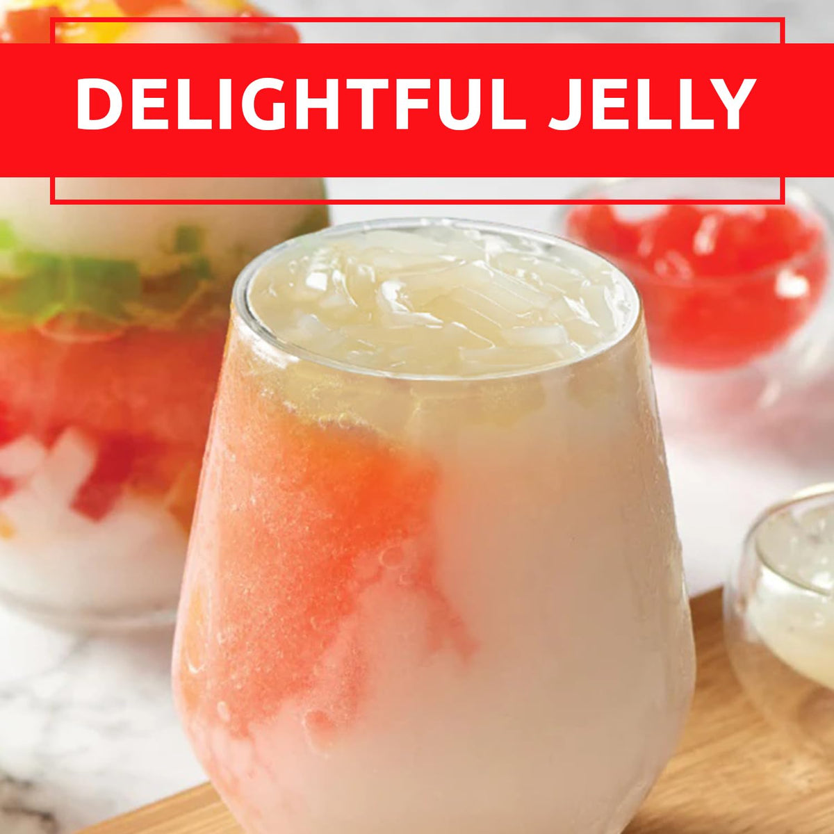 Fanale star-shaped jelly elevates party beverages with playful flair.