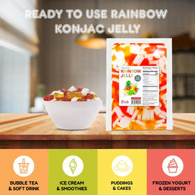 Fanale coconut jelly topping offers thicker texture for boba tea and desserts.