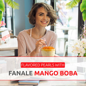 Fanale Mango Popping Boba Pearls in smoothies add texture and fruity bursts