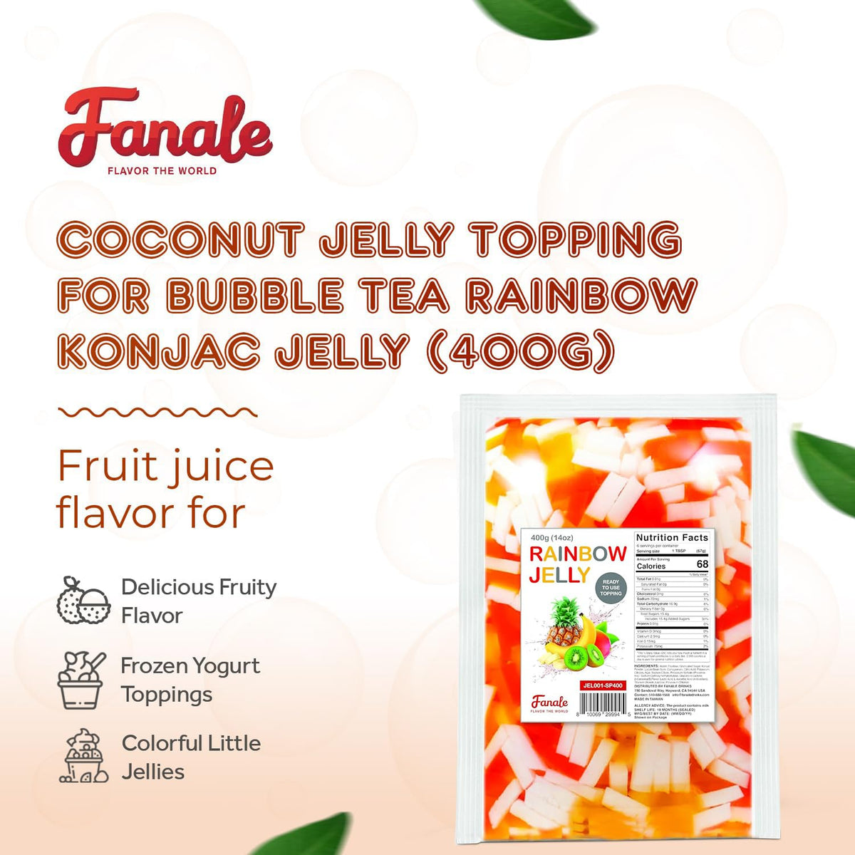 Fanale nata de coco jelly varieties spark playful drinks with colorful textures.