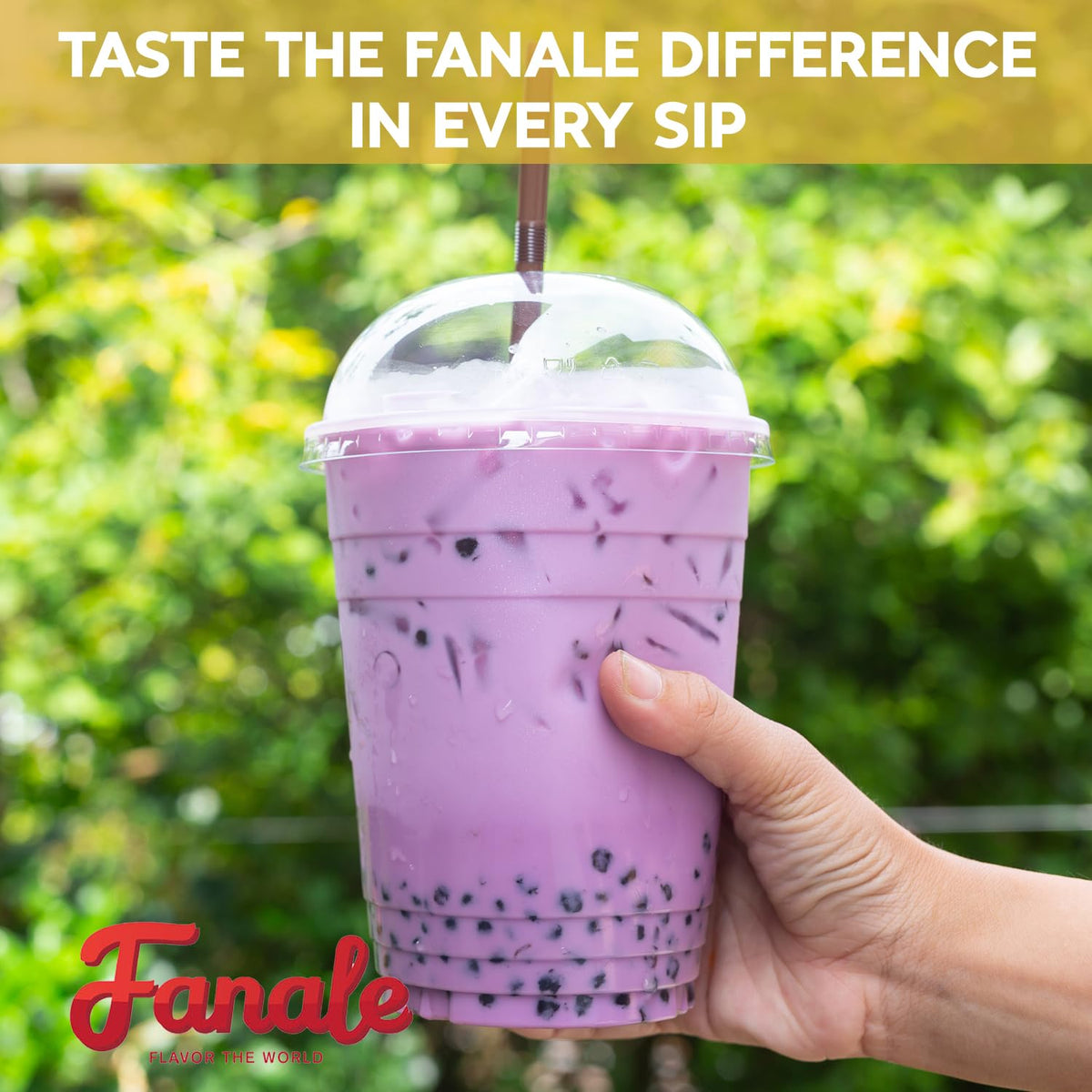 Fanale Ube Taro boba milk tea additive for quick flavor boosts