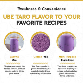 Fanale Ube Taro dessert powder ideal for toppings and recipes