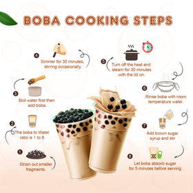 Fanale US Boba Co ingredients label underscores quality and freshness.