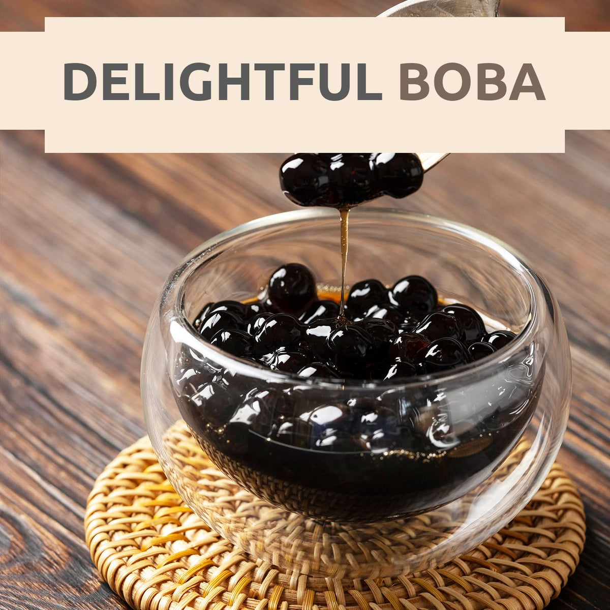 Fanale US Boba Co pearls being dispensed shows easy serving.