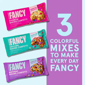 Fancy Sprinkles 2-pack packaging showcases versatile toppings for home bakers.